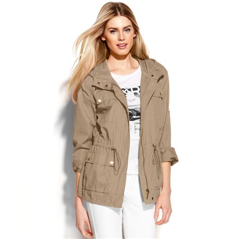 michael kors hybrid trench anorak|Hooded Cotton Trench Anorak .